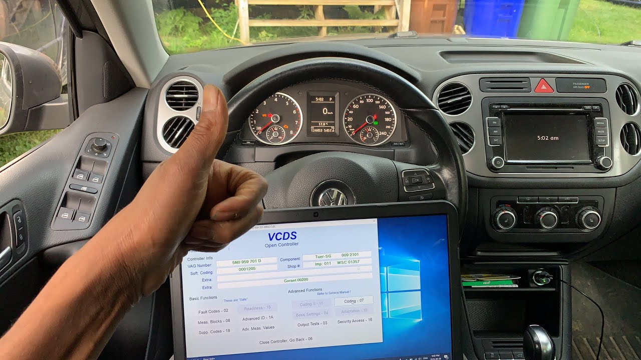 Tiguan mirror folding vcds coding كيفاش نشغلو المرايات اتسدو بمانط