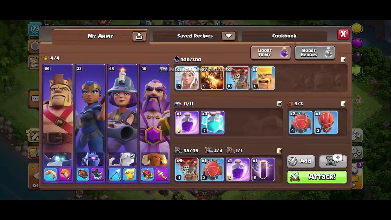 Day-41 freely attack in Coc.Find a mistake in this Clash of clan (COC) attack. Subscribe for more.