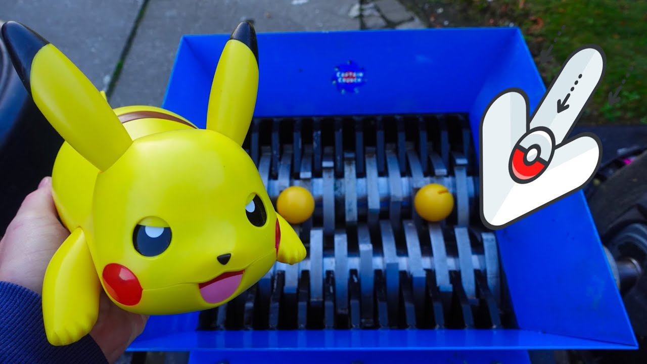 Pikachu vs Shredder : Shredding Pokemon Pickachu Experiment