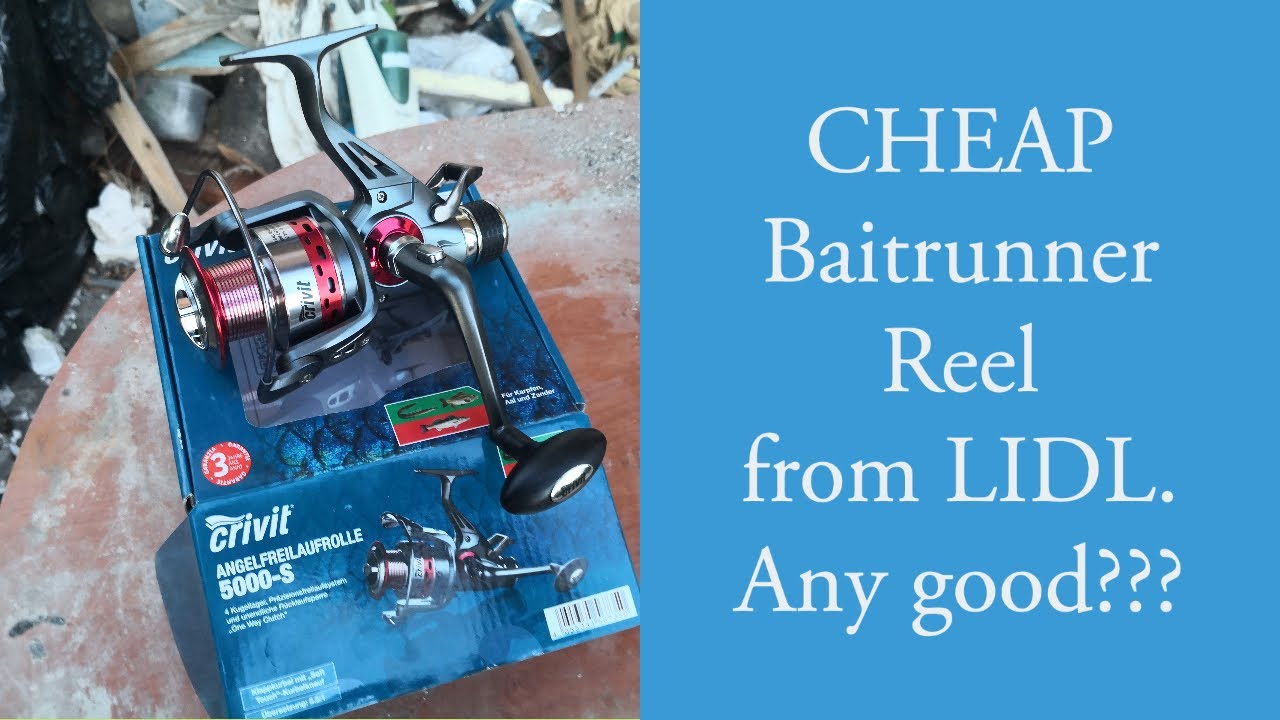 Cheap baitrunner  fishing reel from LIDL review (crivit 5000-S)