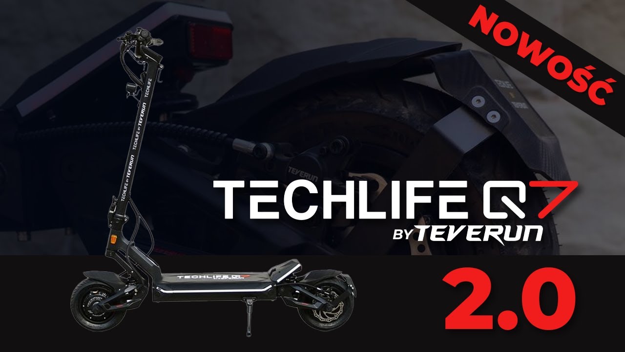 Hulajnoga elektryczna Techlife Q7 2.0! Analiza techniczna nowej wersji 🛴 || Mobiway.pl