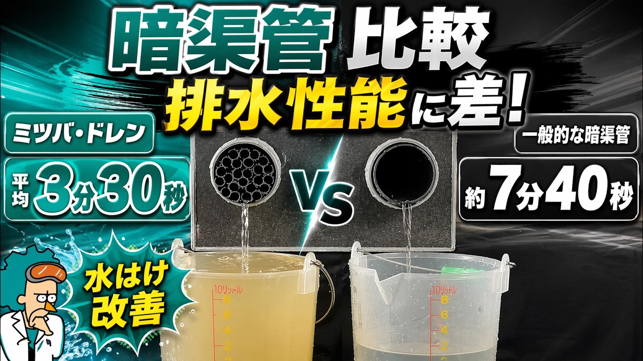 最強の暗渠管【ドレンはかせの水はけ研究所】
