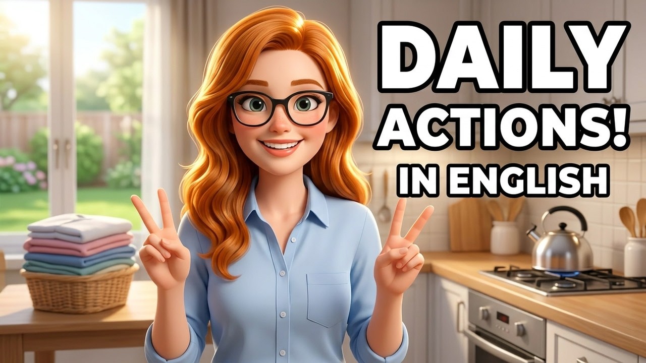 Daily Actions in English | English Speaking Practice for Beginners