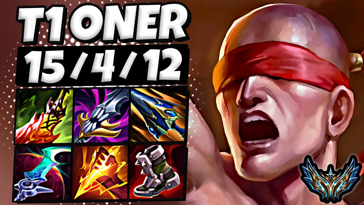 T1 Oner Lee Sin vs Jayce [ Jungle ] Korea Challenger 2276 LP | Patch 26.14