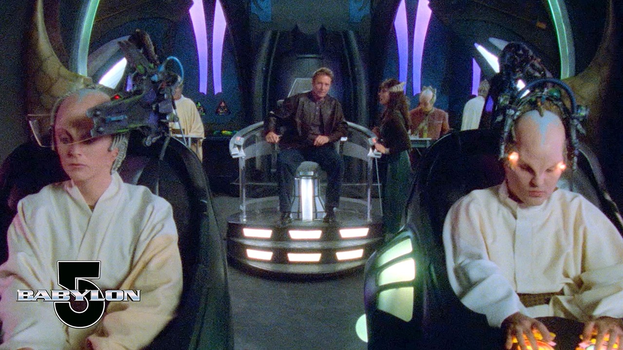Captain Sheridan Commands the White Star Against a Shadow Vessel | Babylon 5