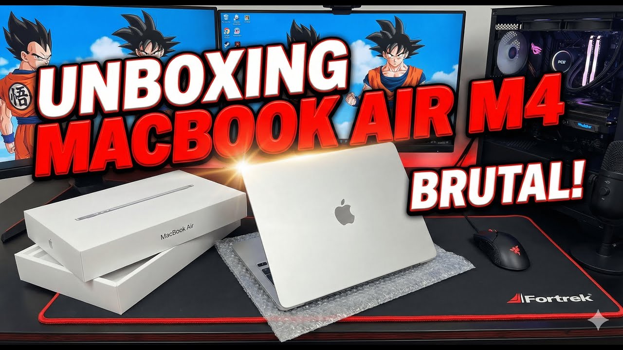 Unboxing Macbook Air M4 de um DEV | 256GB, AZUL