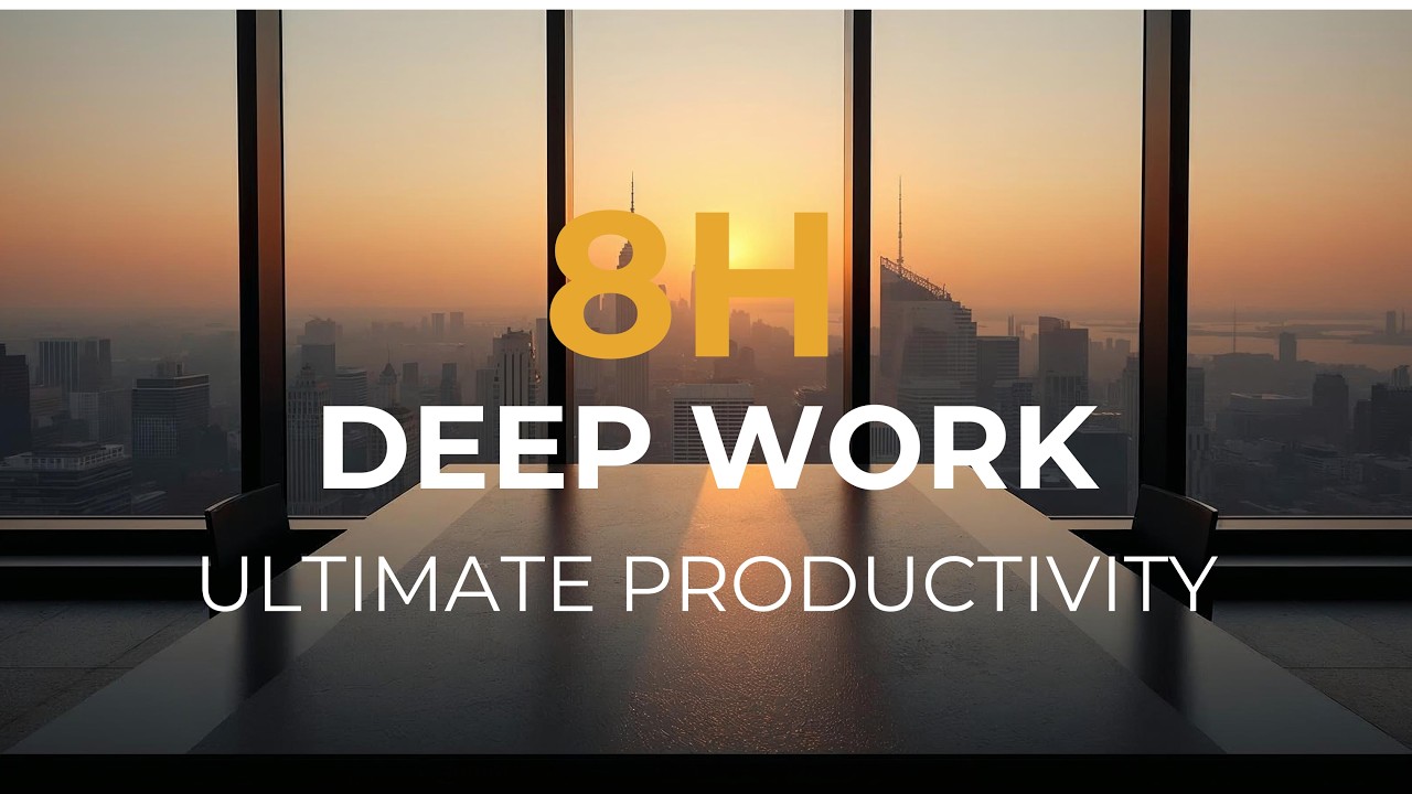 8 Hour Deep Work – Ultimate Productivity Focus Music