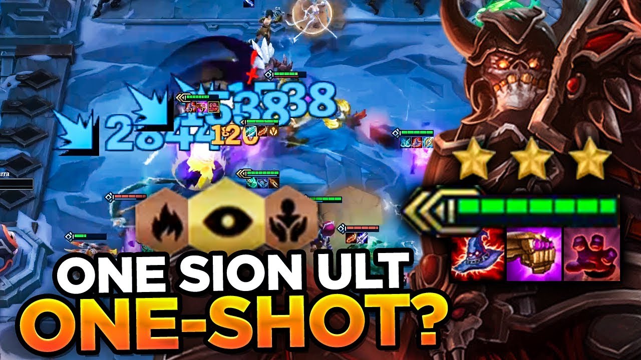 MY SION ONE-SHOT HIS ENTIRE TEAM! 4 SHADOW SION 3! | TFT | Teamfight Tactics