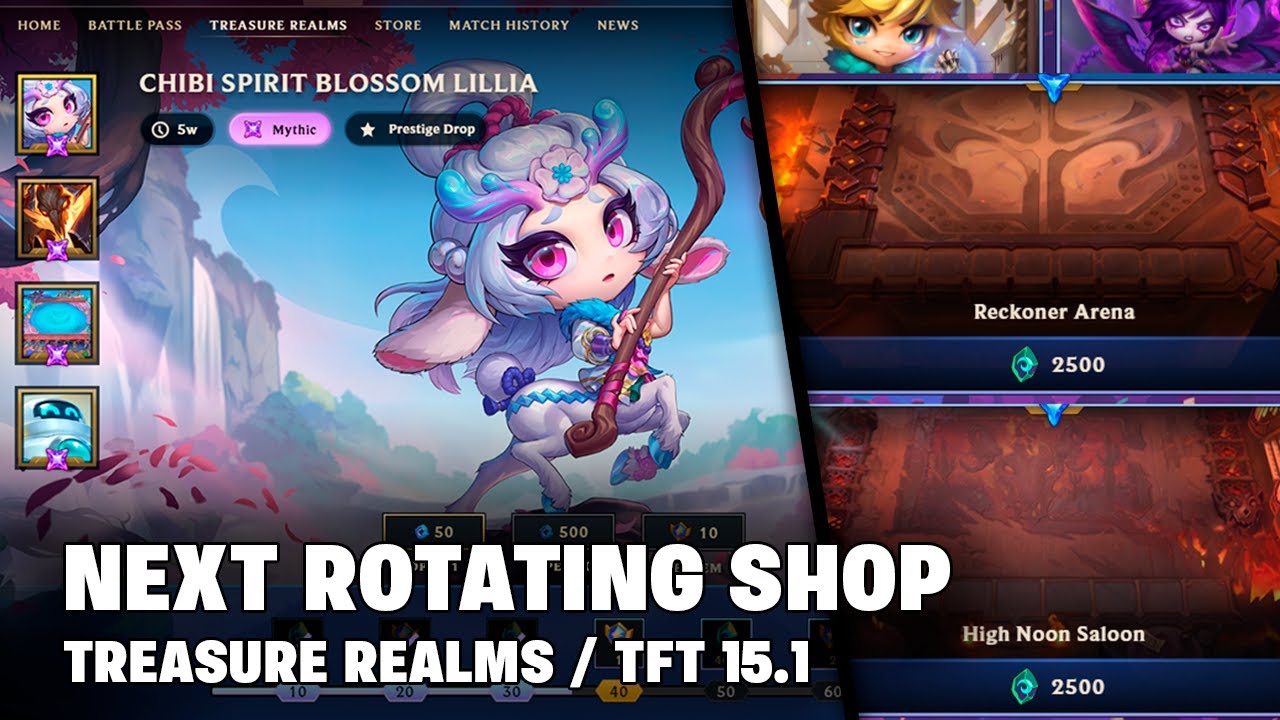 NEW ROTATING SHOP & TREASURE REALMS | TFT 15.1