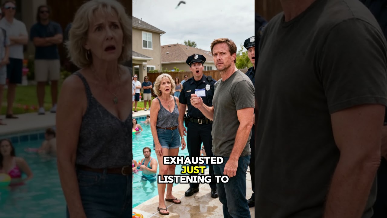 HOA Karen Called the Police on My Pool Party &mdash; She Froze When They Asked for My ID #hoabackfired
