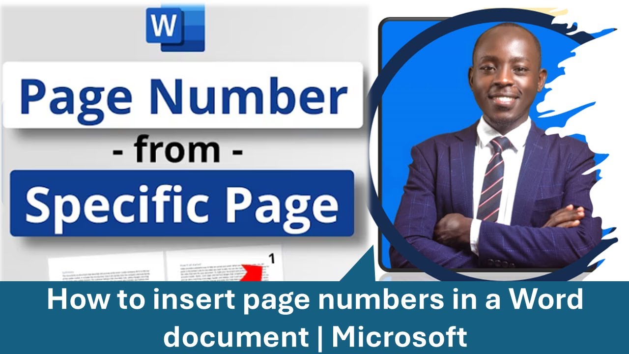 How to insert page numbers in a Word document  Microsoft