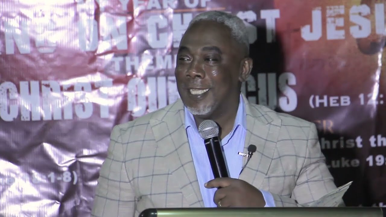 Apostle John Prah preaching,  theme: GIVING TO PLEASE GOD (Hagai 1:1-14)