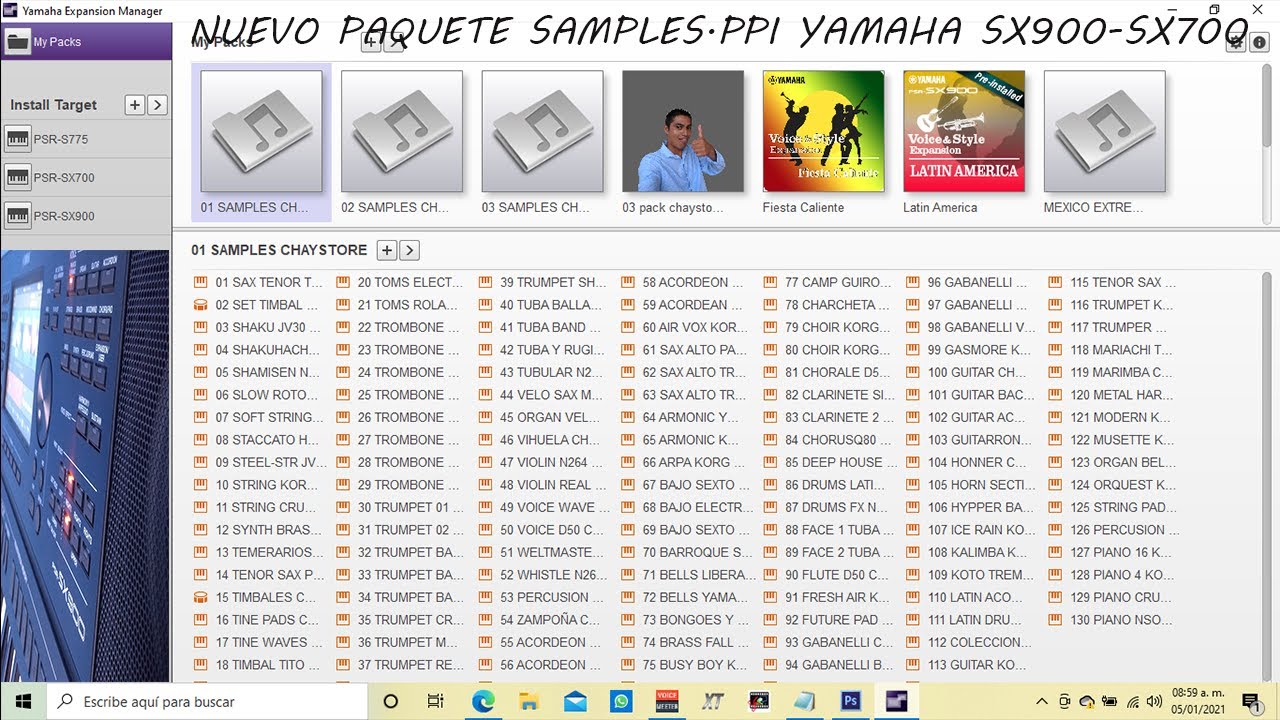SAMPLES PARA YAMAHA SX900-SX700-SX600 NEW (2021) CHAYSTORERITMOS
