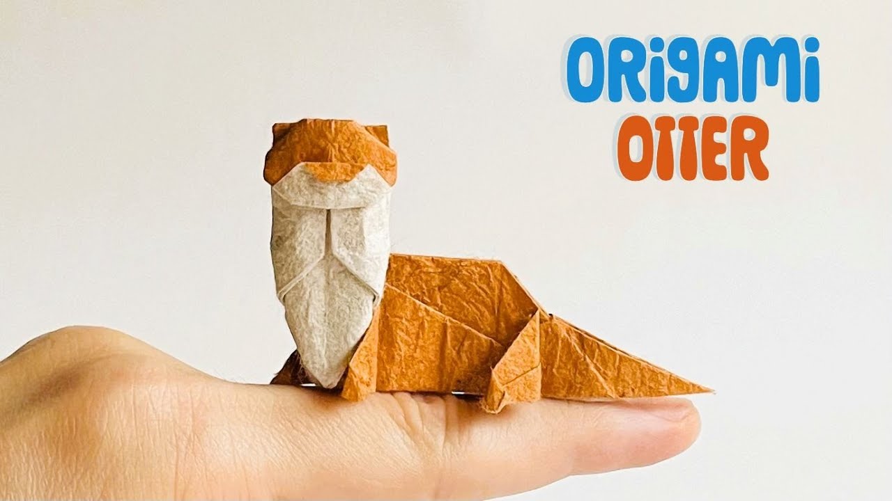 Origami Otter - revised, slow-paced tutorial