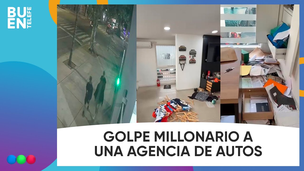 Un grupo de DELINCUENTES ROBÓ 60.000 DÓLARES de una CONCESIONARIA #BuenTelefe