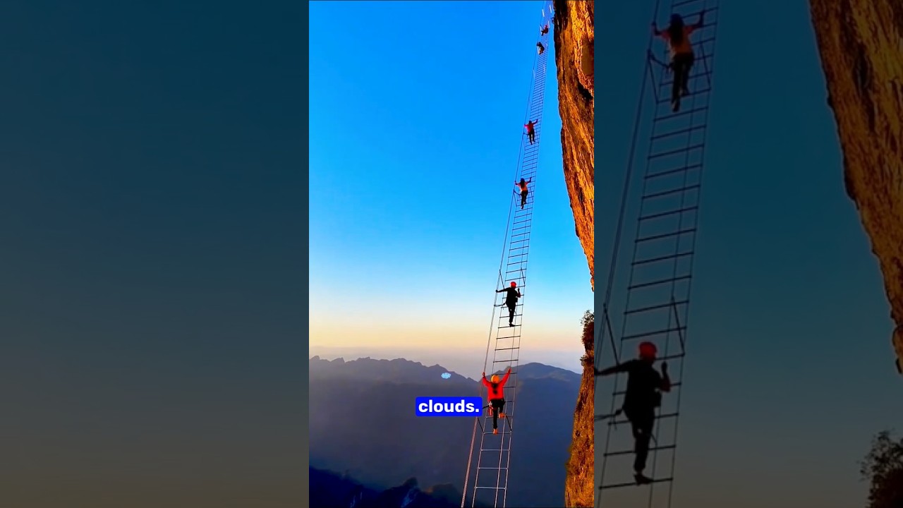 Dangerous Mountain Ladder 