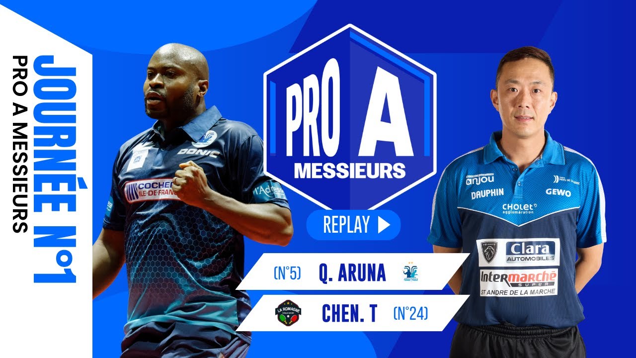 Quadri ARUNA vs CHEN Tianyuan | J1 | AS PONTOISE CERGY vs LA ROMAGNE SS | PRO A