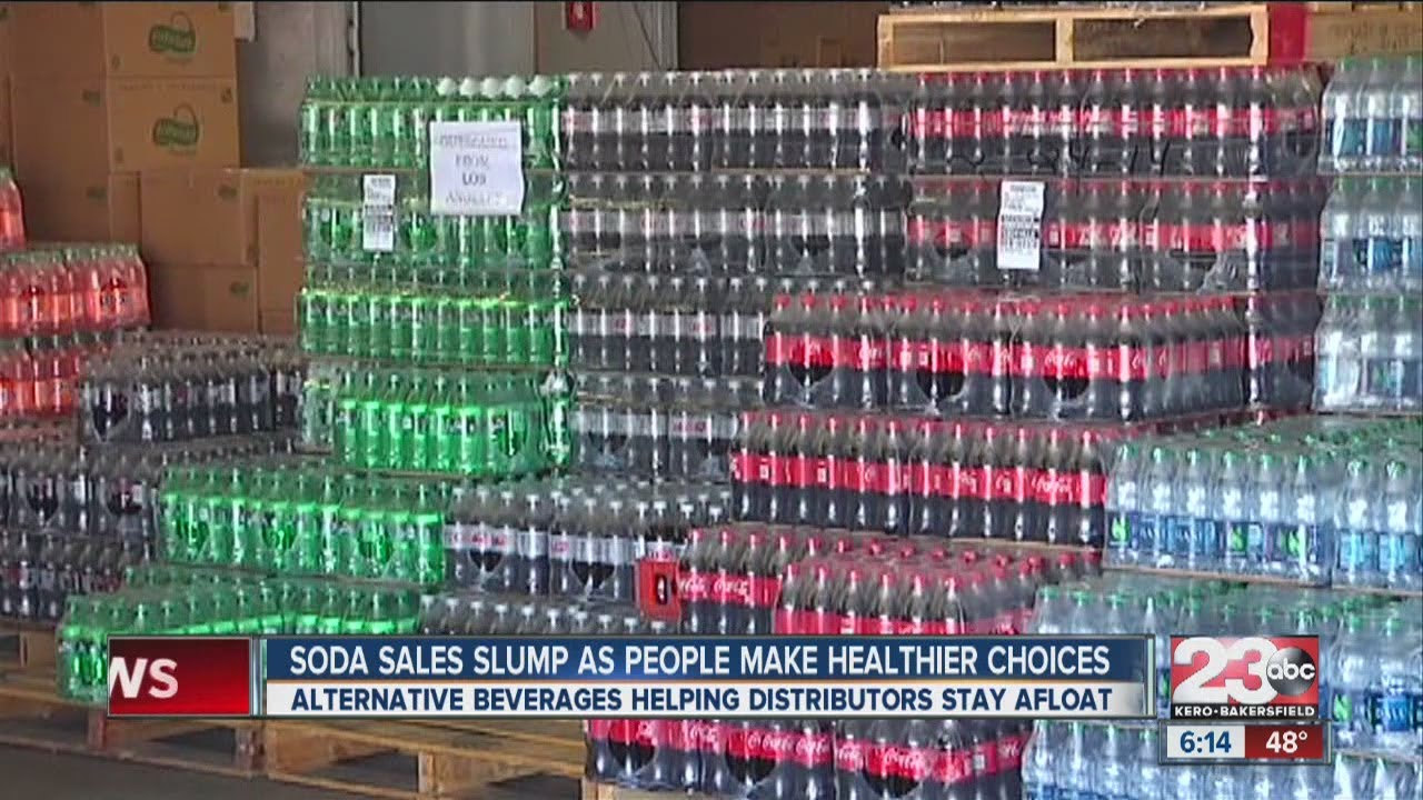 Soda sales slump as people make healthier choices