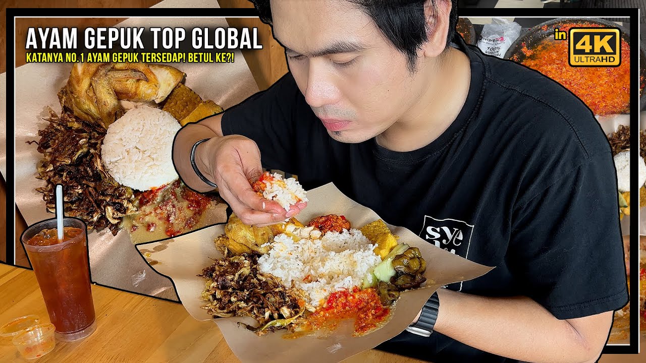 betul ke AYAM GEPUK TOP GLOBAL tersedap No.1 di Malaysia?! aku review untuk korang ok!