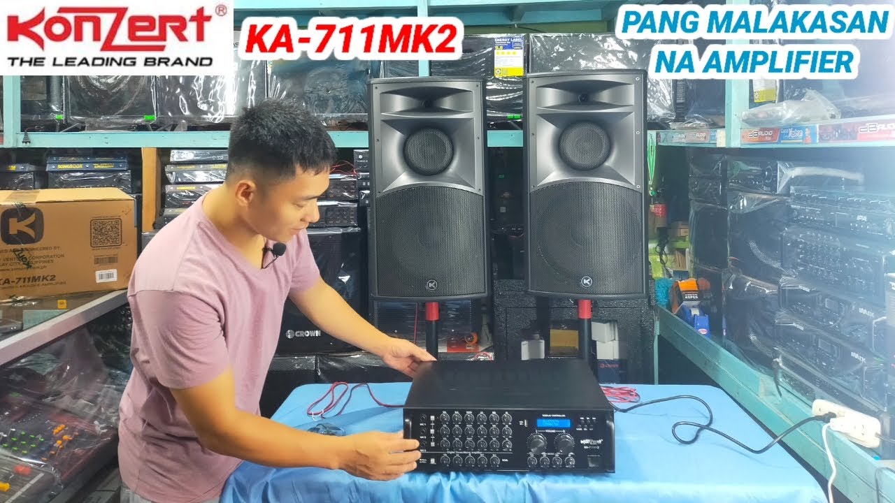 KONZERT KA-711MK2 AMPLIFIER & KONZERT KSS-12MK2 FULL RANGE SPEAKER