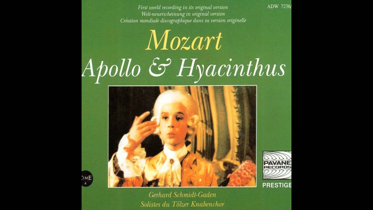 Markus Sch&auml;fer, Ensemble Baroque de Nice, Gerhard Schmidt-Gaden - Apollo & Hyacinthus, K. 38: Aria (