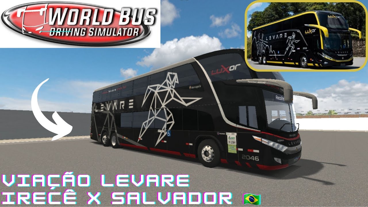 Levare turismo! Irec&ecirc; x Salvador!! Marcopolo G7 1800 DD!! Wbds