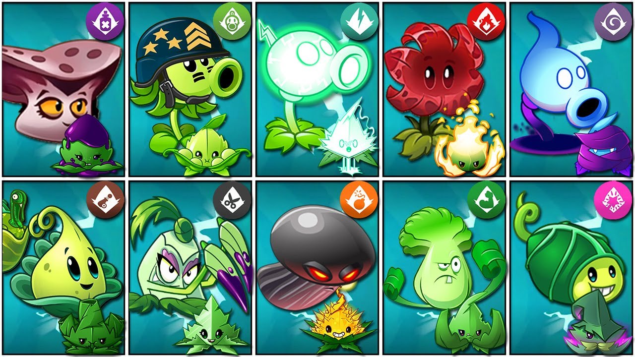 Random 10 Plants & Mints Battlez - Who Will Win? - PvZ 2 Team Plant Vs Team Plant