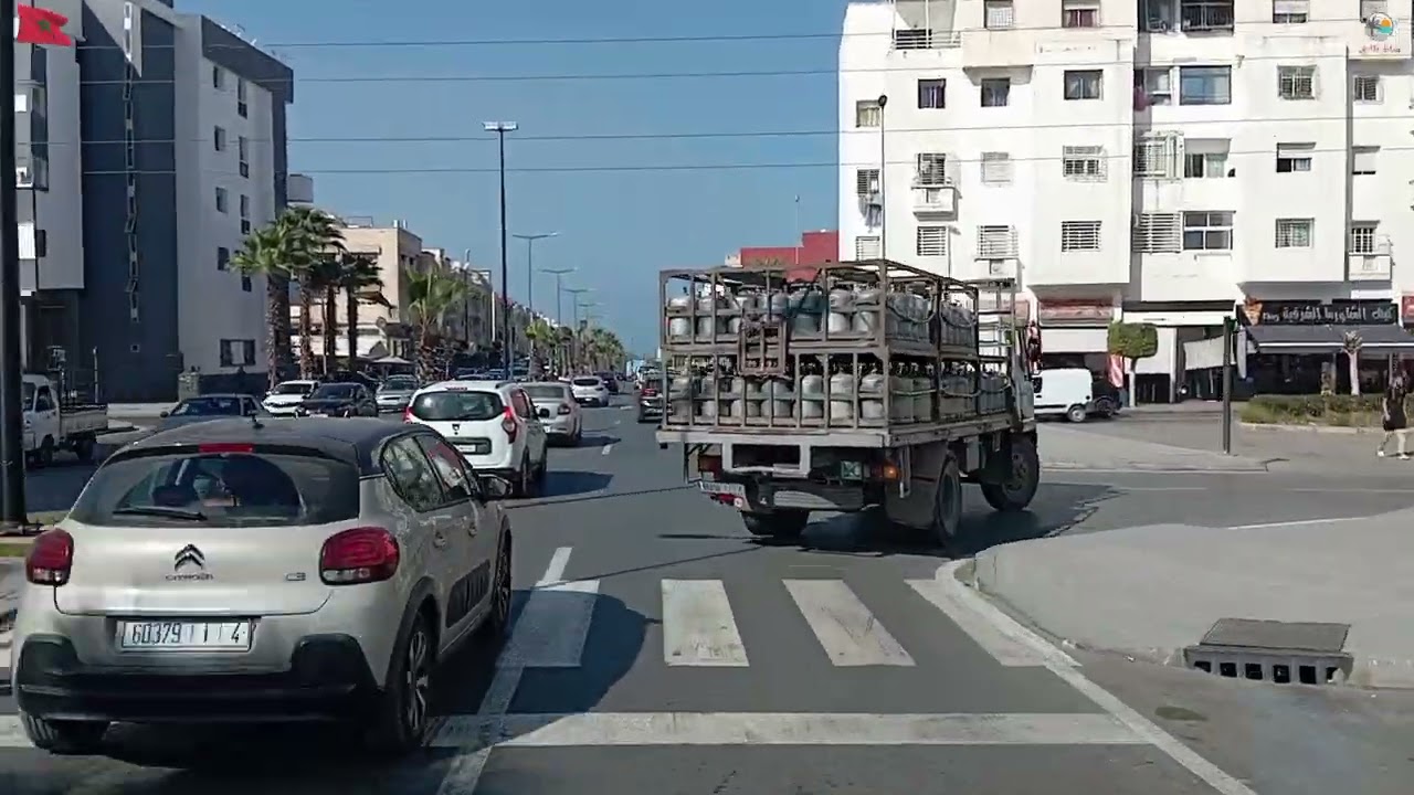 كيف اصبح شارع وسط أولاد امطاع مدخل تمارة رائع جدا 🌲 🇲🇦