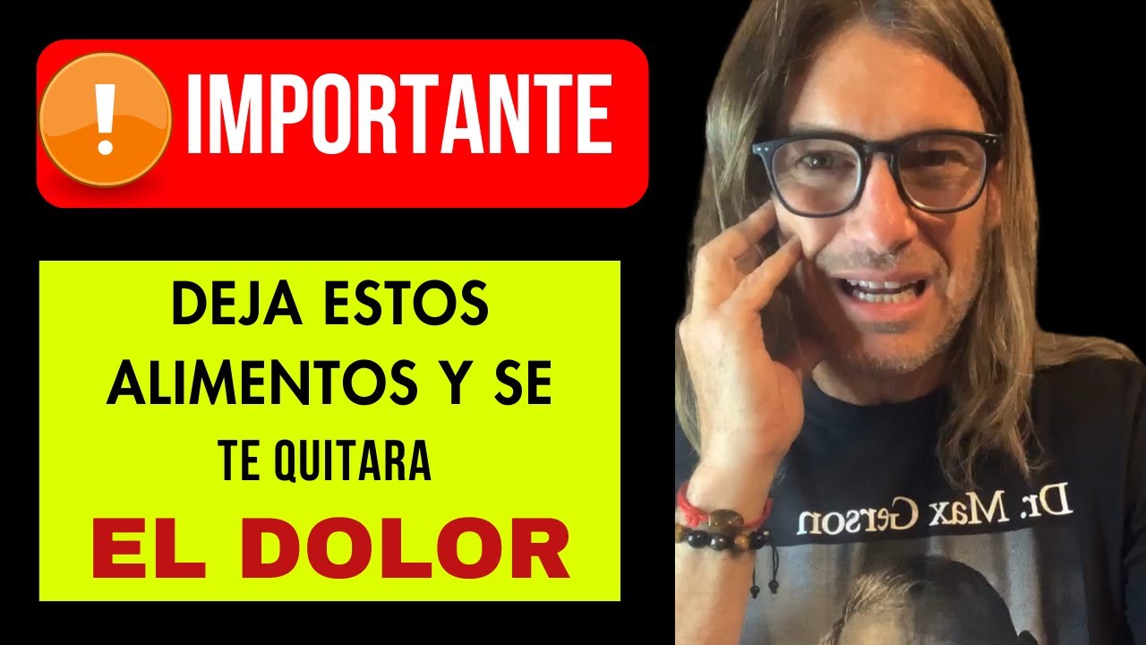 &iexcl;Quita el DOLOR y la INFLAMACI&Oacute;N Dejando estos alimentos! 😱 | Dr. Ludwig Johnson | IMPORTANTE‼️