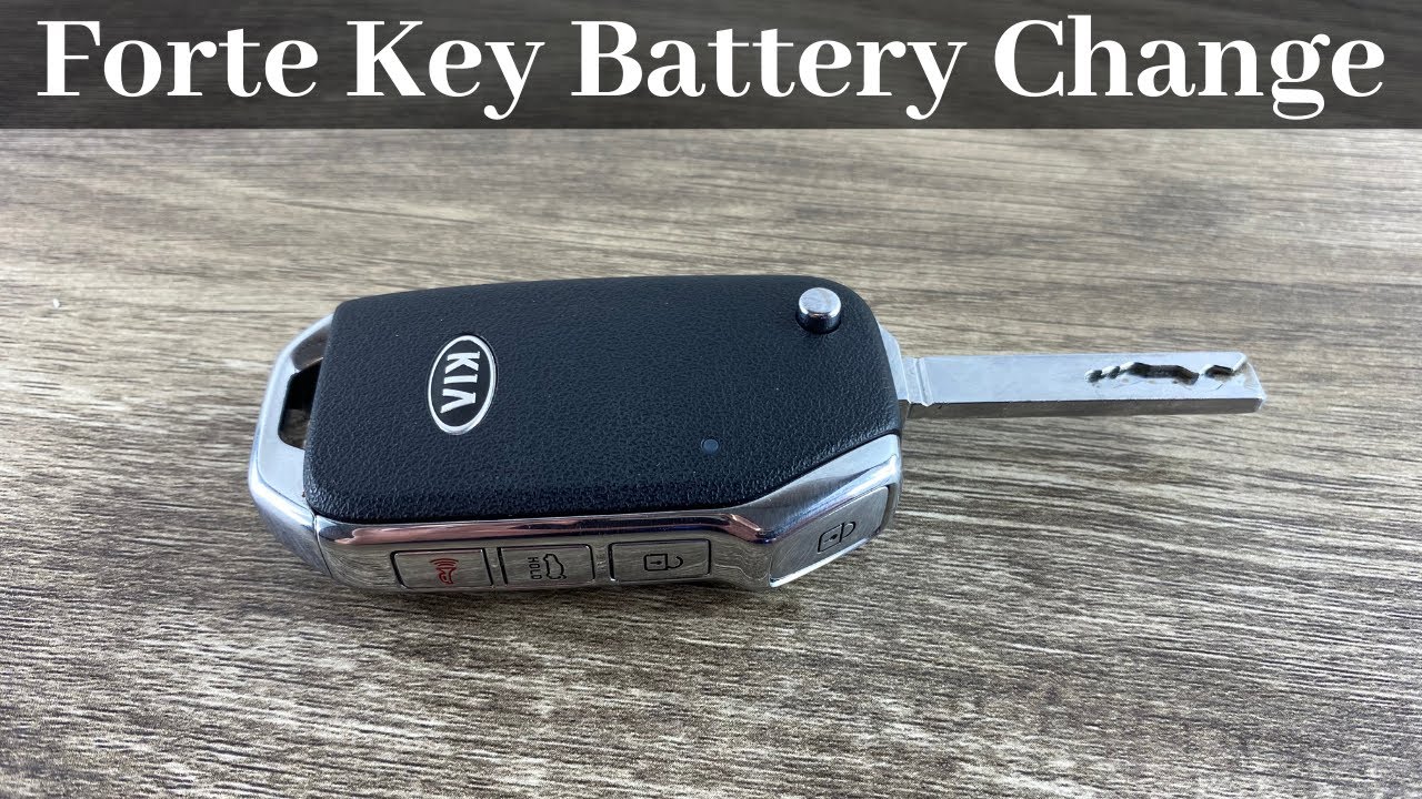 2019 - 2021 Kia Forte Flip Key Fob Battery Change - How To Remove Replace Remote Batteries Tutorial