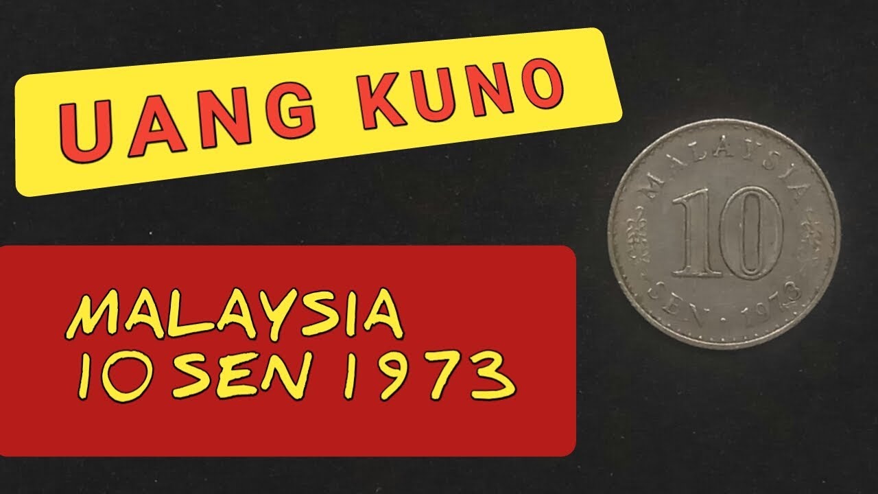 Malaysia 10 sen koin 1973 [Uang Kuno]