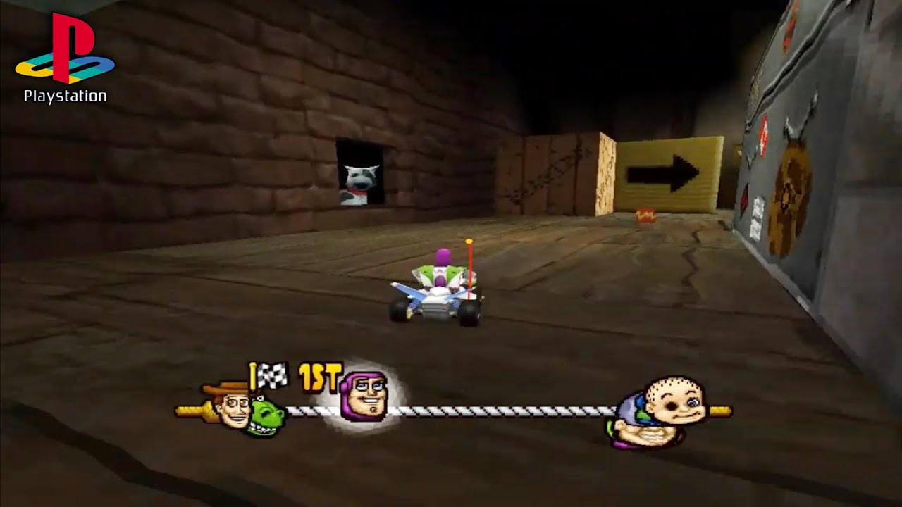 Toy Story Racer (PS1 Gameplay)