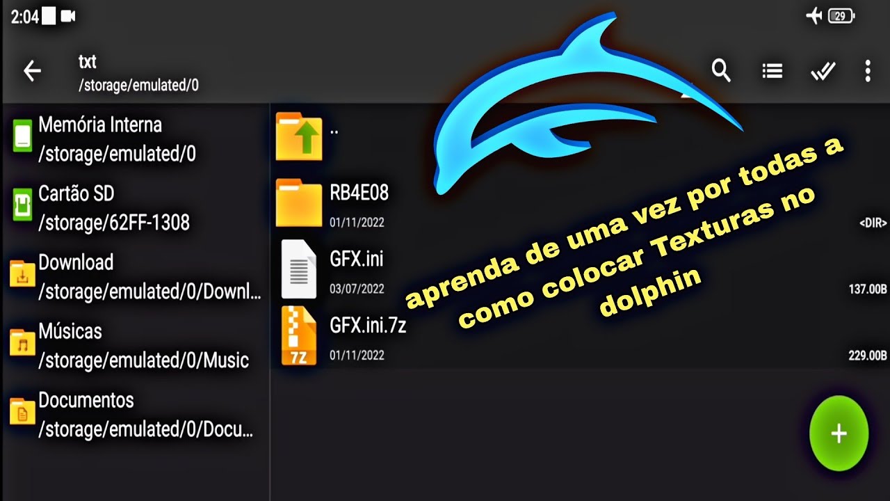 A FORMA CORRETA DE SE COLOCAR TEXTURAS NO DOLPHIN EMULATOR NO ANDROID