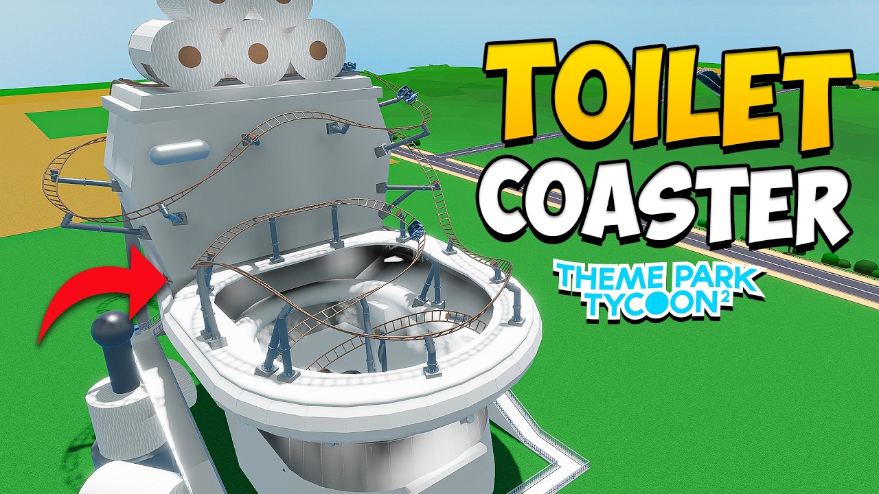 Building a TOILET ROLLERCOASTER in my Theme Park...