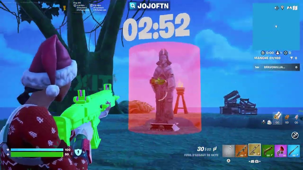 Comment avoir le pistolet banane sur la jojo 1v1