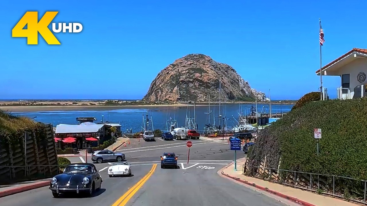 Morro Bay California 4K Driving Tour | Central Coast Town & Morro Rock Scenic Drive