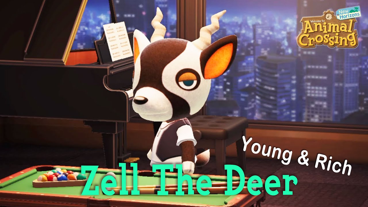 Zell The Deer Smug Villager Animal Crossing New Horizons ACNH