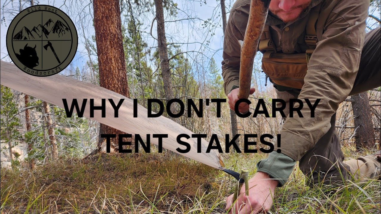 Why I No Longer Carry Tent Stakes! ( And How to Make Them in The Backcountry)