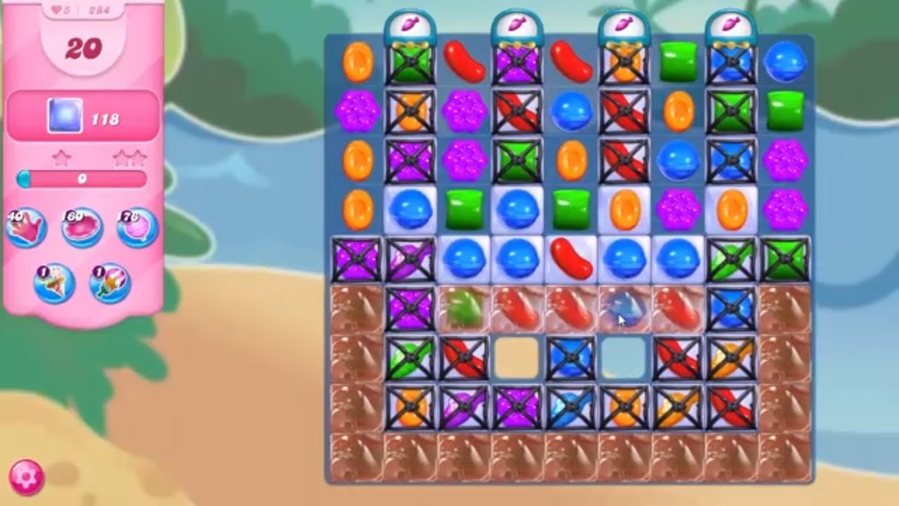 Candy Crush Saga LEVEL 284 NO BOOSTERS