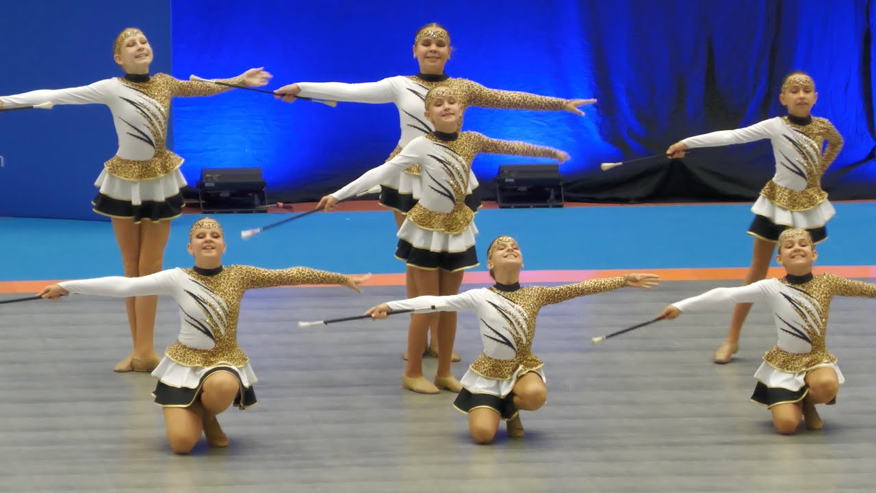 Majorettes *MK BALLERISIMO Hlucin* baton / Mażoretki - Ostrava 2025 WM Championship