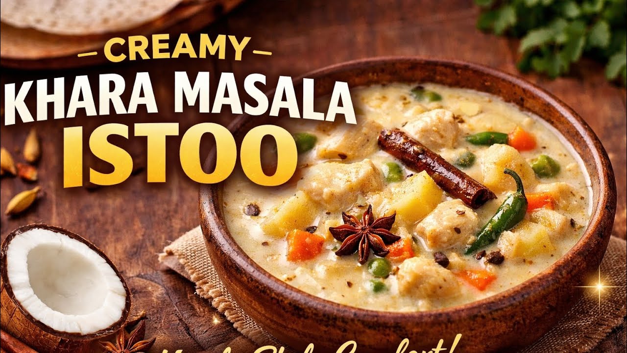 Authentic Khara Masala Istoo | Creamy Kerala Style Stew