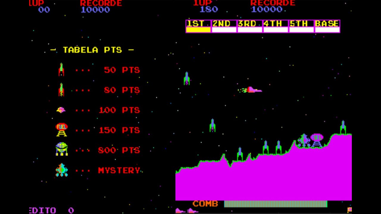 COMMANDER - TAITO do BRASIL Arcade (Scramble bootleg)