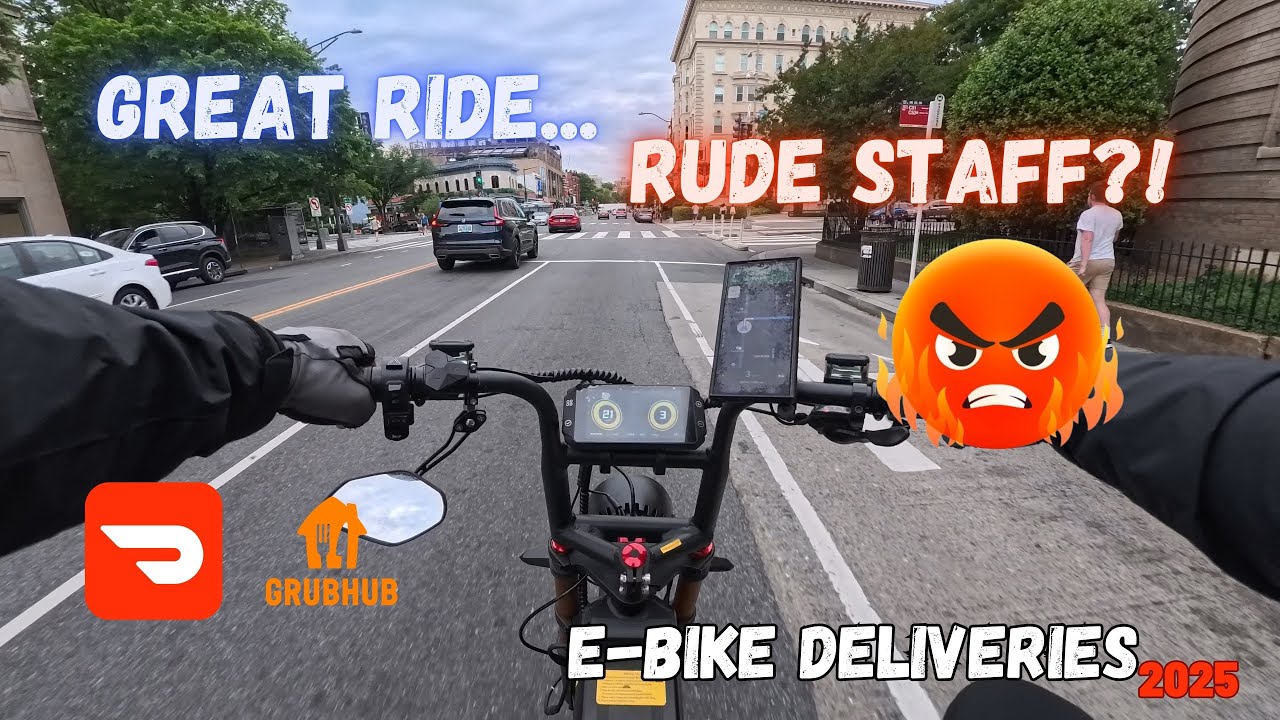 Sunday Evening Deliveries in DC with Aniioki E-Bike | Rude Restaurant Staff?!