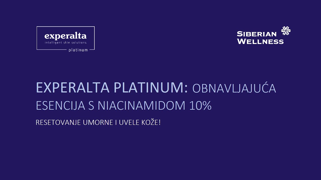 EXPERALTA PLATINUM: OBNAVLJAJUĆA ESENCIJA S NIACINAMIDOM 10%
