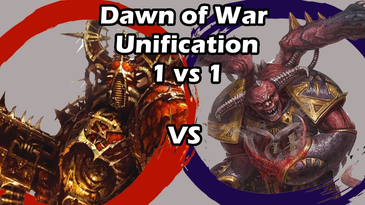Dawn of War Unification: 1 vs 1 World Eaters (TheHappening) vs Chaos Demons (Korn Champ)