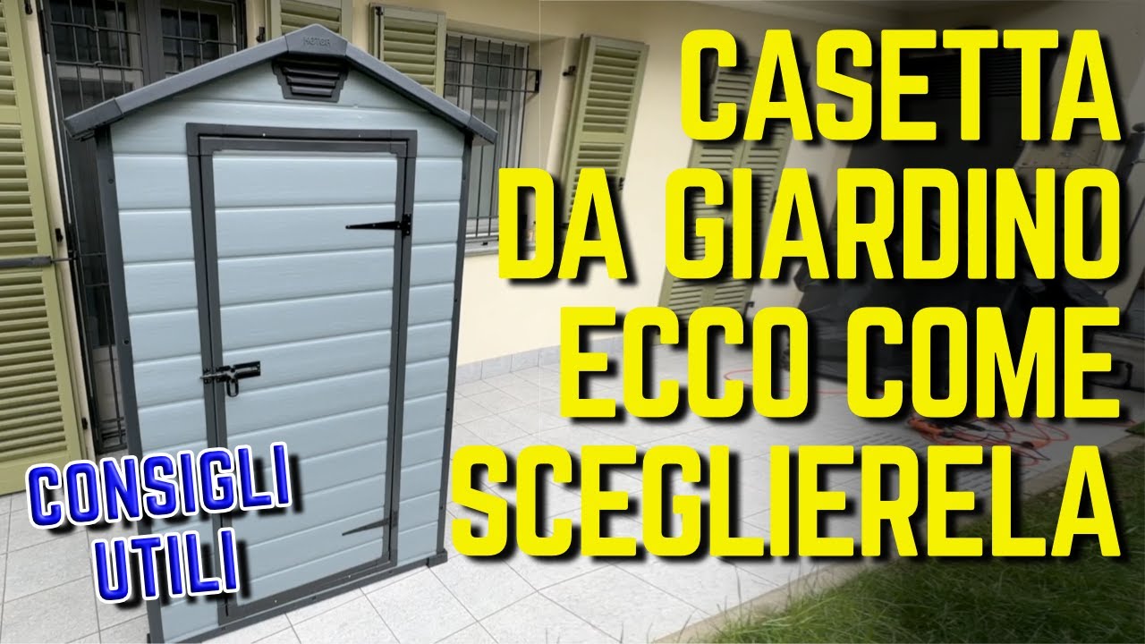 COME SCEGLIERE UNA CASETTA DA GIARDINO quale scegliere LEGNO, PVC o METALLO ?