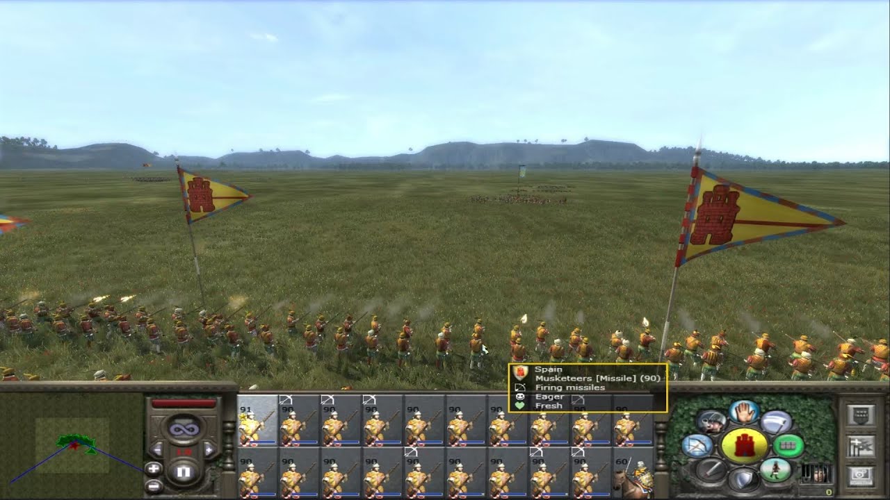 1170 Spanish Musketmen vs 112 Aztec Peasants | Medieval II: Total War