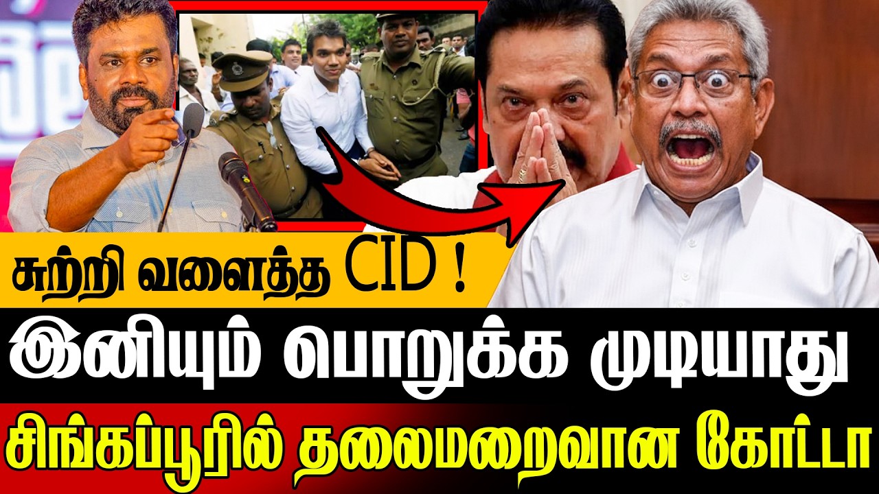🚨சிங்கப்பூரில் தலைமறைவான கோட்டாபய ராஜபக்ச !😲 களமிறங்கும் CID | Today News In Sri Lanka