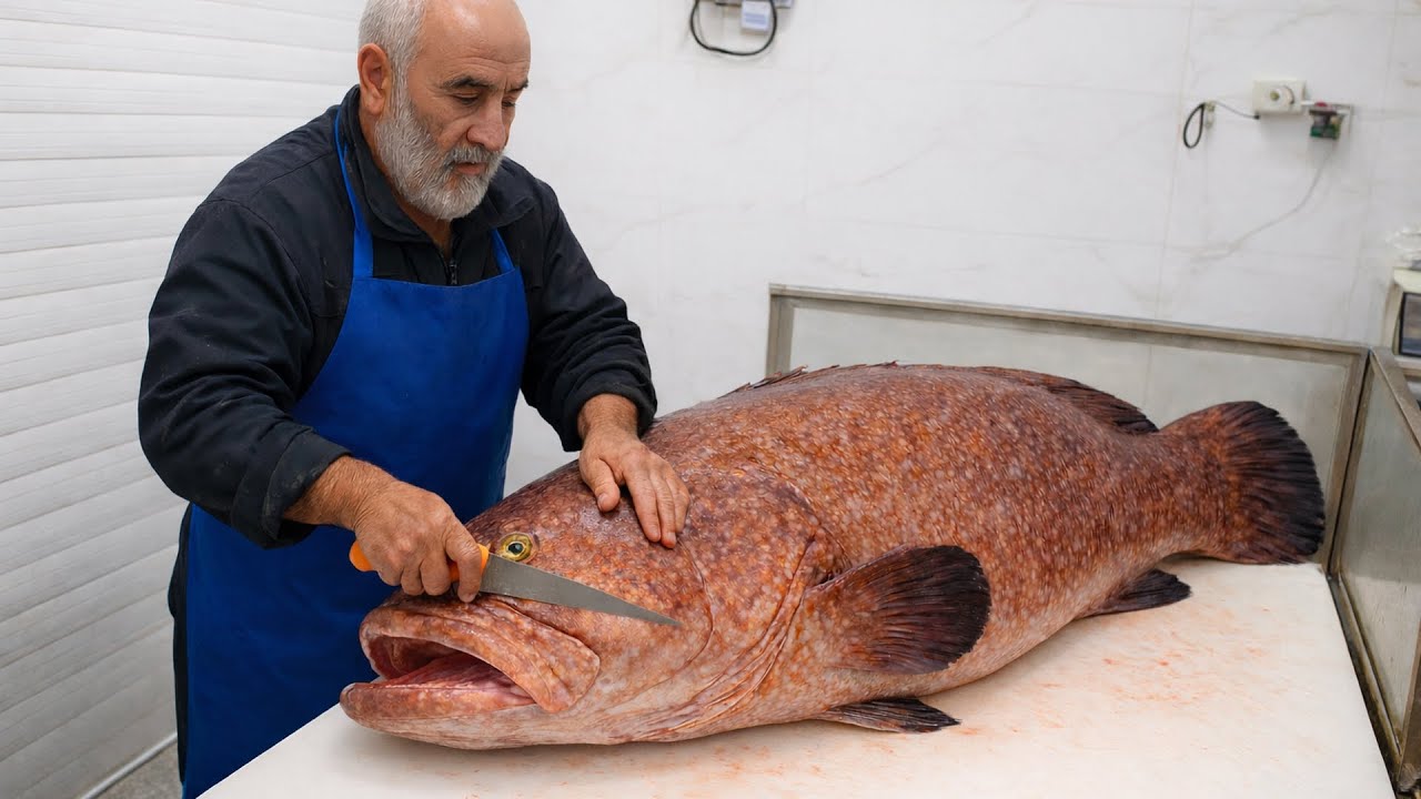 Fillet Grouper Fast — This method of filleting grouper 40 years ago my grandfather taught me
