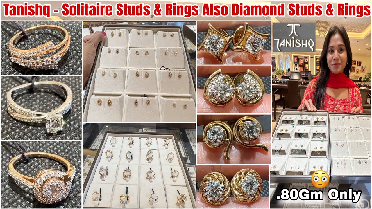 Rs.13000 Starts😳Tanishq Solitaire Studs & Rings/Diamond Studs & Rings Designs Diamond Jewellery 2026